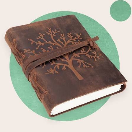 Vintage leather bound journal