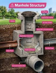 Deep Sewer Manhole & Underground Waste Line Cleaning